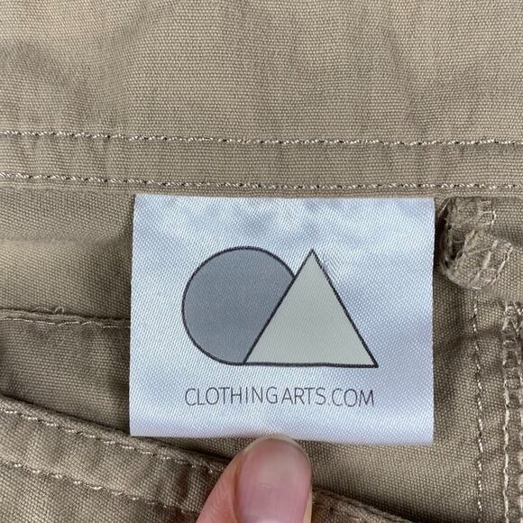 Clothing Arts Cargo Utility Pants Men's 40x34 Beige Pick Pocket Proof Work Chore - Picture 5 of 12